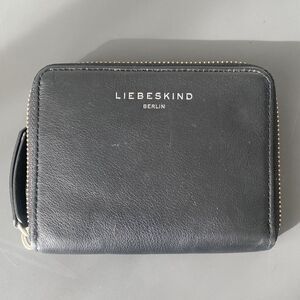 Liebeskind Berlin Black Women’s Bifold Wallet Nappa Leather Classic Minimalist